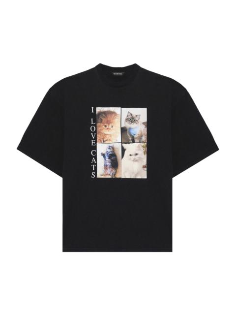 Balenciaga I Love Cats T-Shirt 'Black'