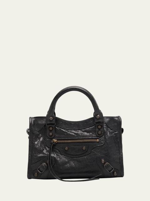 BALENCIAGA Le City Mini Leather Top-Handle Bag