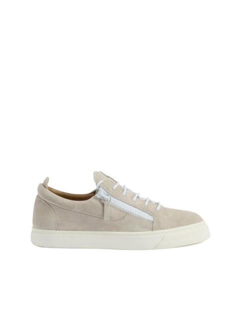 Giuseppe Zanotti zip-detail suede low-top sneakers