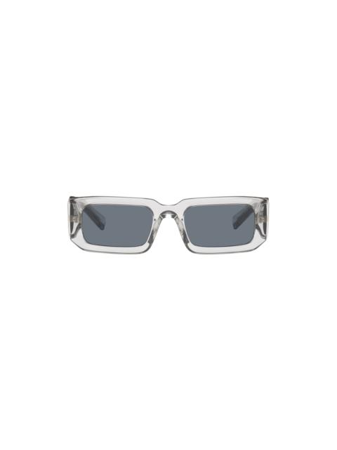 Prada Transparent Rectangular Sunglasses