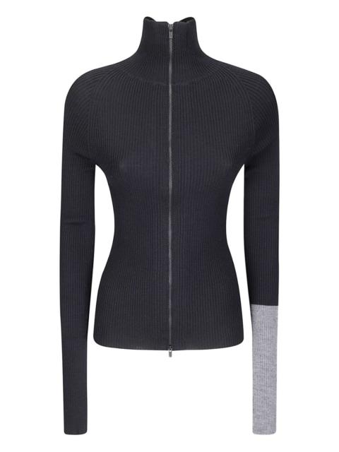 Yohji Yamamoto high-neck zip jacket