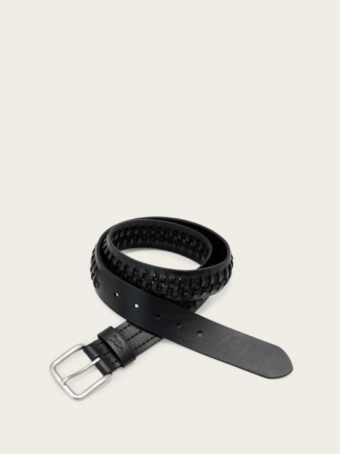 ALLSAINTS GUS WOVEN LEATHER BELT