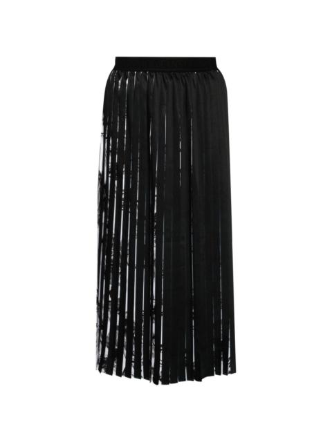 VERSACE JEANS COUTURE Watercolour Couture pleated midi skirt