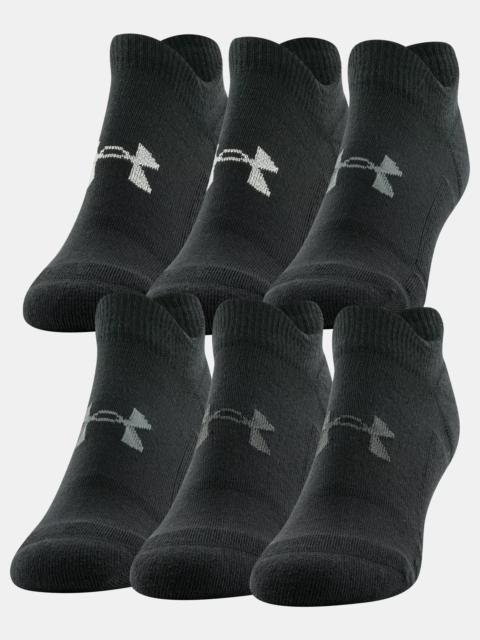 Under Armour Women's UA Cushioned 6-Pack No Show Socks
