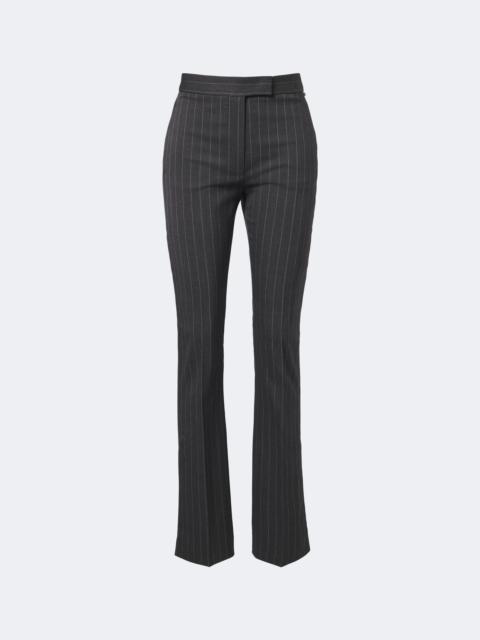 Sportmax Pinstriped wool-blend flared pants