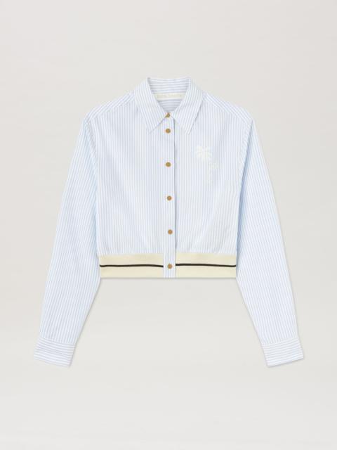 Palm Angels Palms Stripes Crop Shirt