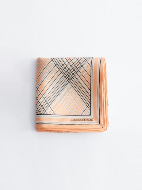 & Other Stories Printed Silk Scarf
