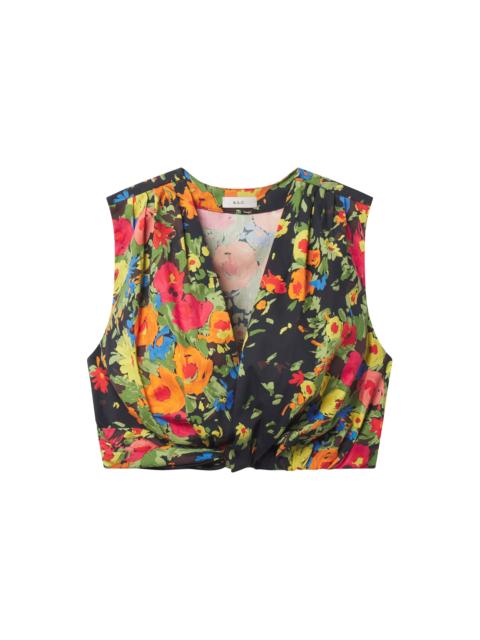 A.L.C. Brooklyn Cropped Floral Top