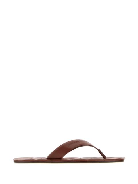 Other brands Jw Anderson Men Chocolate Leather Thong Slippers