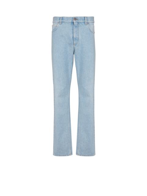 Balmain Light blue regular-fit denim jeans