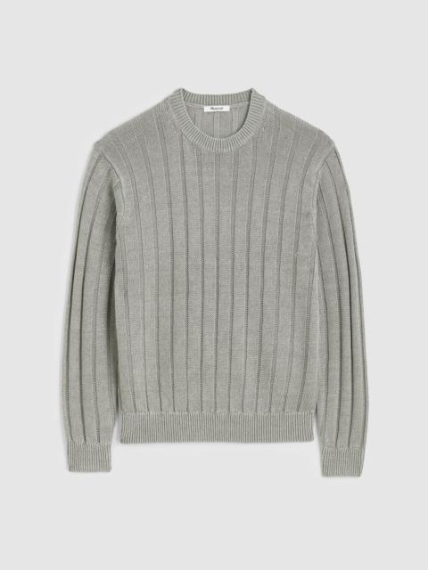 Madewell Crewneck Sweater in DuneRib Linen