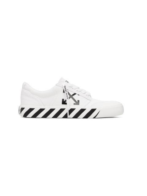 White Vulcanized Undercut Sneakers