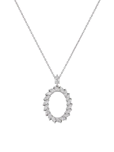 Chopard Women's L'Heure du Diamant Marquise 18K White Gold & 3.30 TCW Diamond Pendant Necklace - White Gold