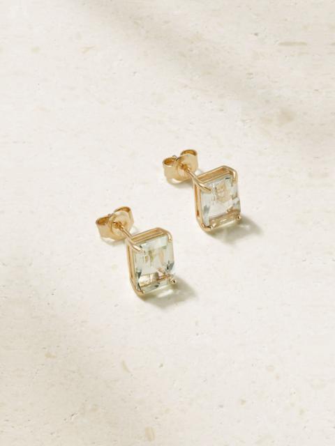 MATEO 14-karat gold amethyst earrings Gold