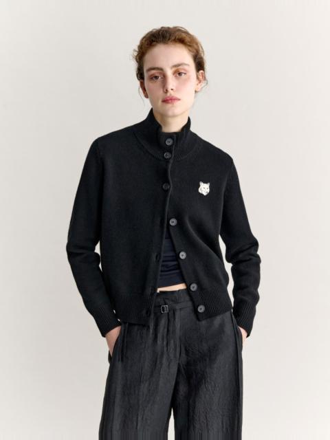Maison Kitsuné FOX HEAD MERINO HIGH NECK CARDIGAN