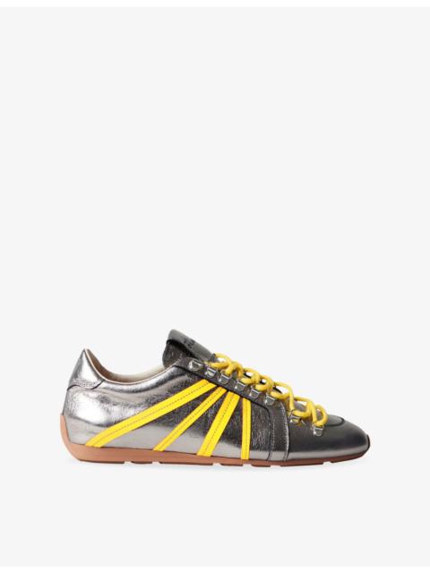 Claudie Pierlot Swing Metallic Leather Trainers