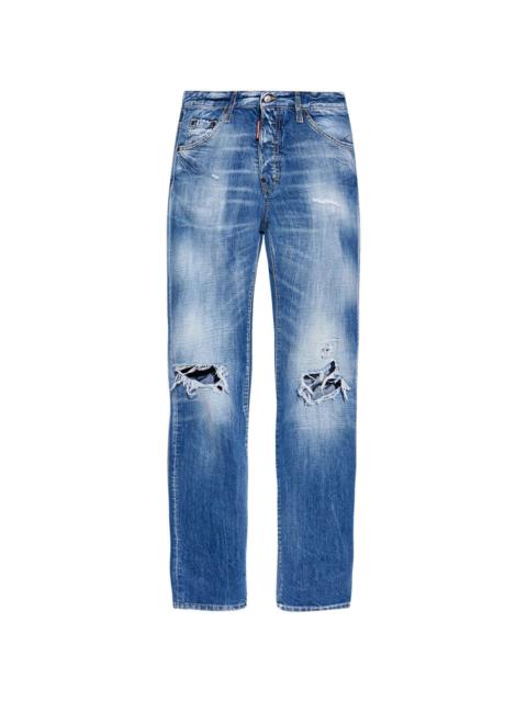 Cool Guy distressed straight jeans