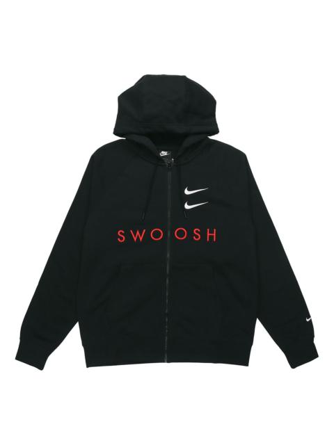 Nike 남자 나이키 운동복 SWOOSH Hoodie FZ FT 검정 CT7363-010로 나이키