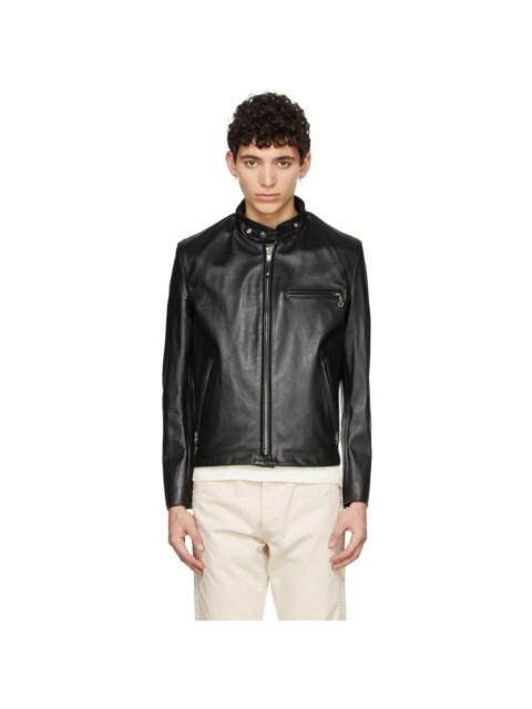 Schott Black Racer Leather Jacket