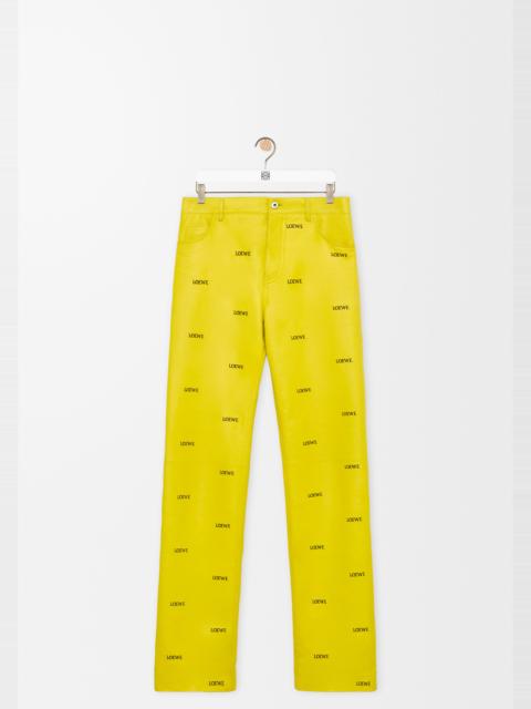 Loewe Trousers in nappa lambskin