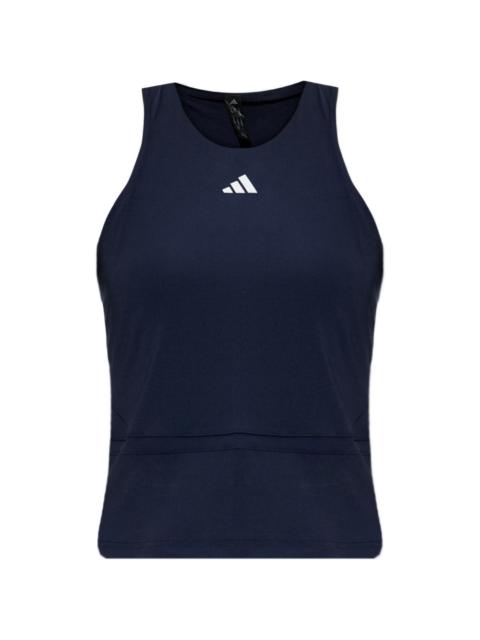 adidas logo-print racerback top