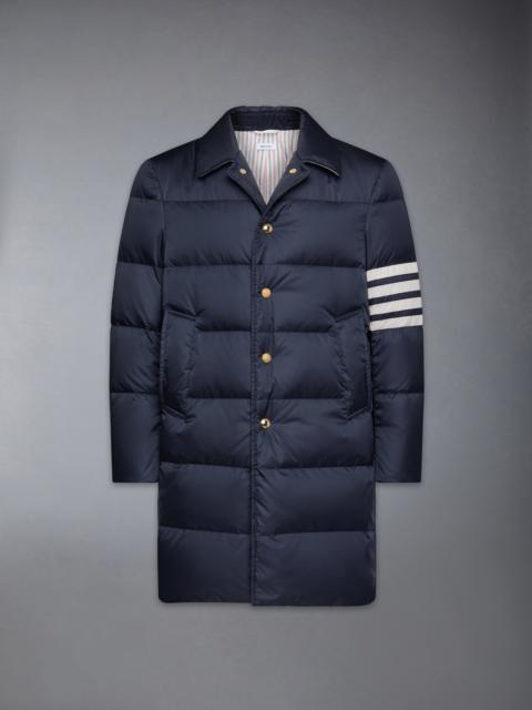 Thom Browne MATTE FINISH NYLON DOWN FILL 4-BAR BAL COLLAR OVERCOAT