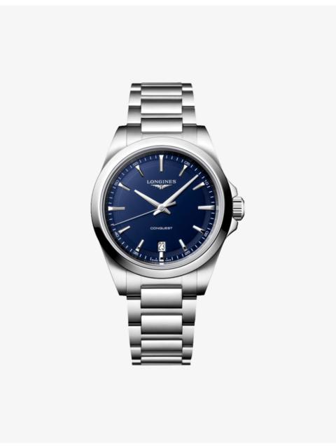 Longines Conquest Stainless-Steel Quartz Watch 38mm