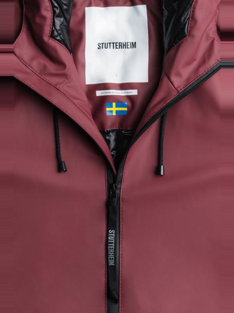 Stutterheim Mosebacke Long Winter Jacket Burgundy
