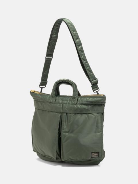 PORTER TANKER Helmet Bag Sage Green