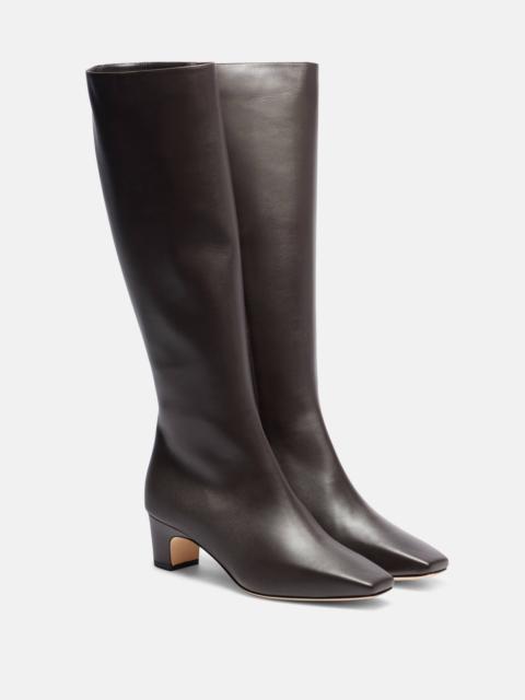 Manolo Blahnik Ofara leather knee-high boots