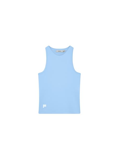 PANGAIA Womens Court Side Tank Top - Dewdrop Blue