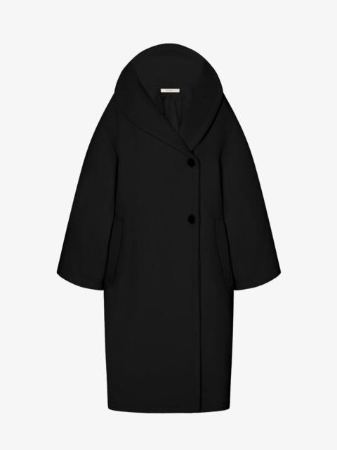 The Row Regino black wool coat