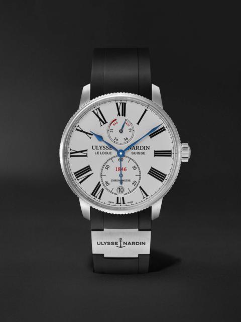 Marine Torpilleur Automatic 42mm Stainless Steel and Rubber Watch, Ref. No. 1183-310-7M/40