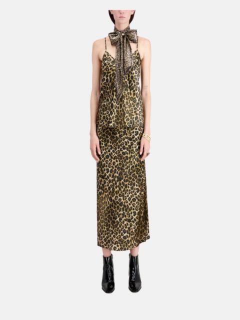 The Kooples LEOPARD PRINT SILK CAMISOLE