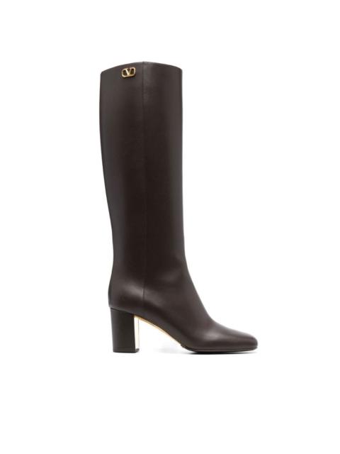 VLogo knee-high boots