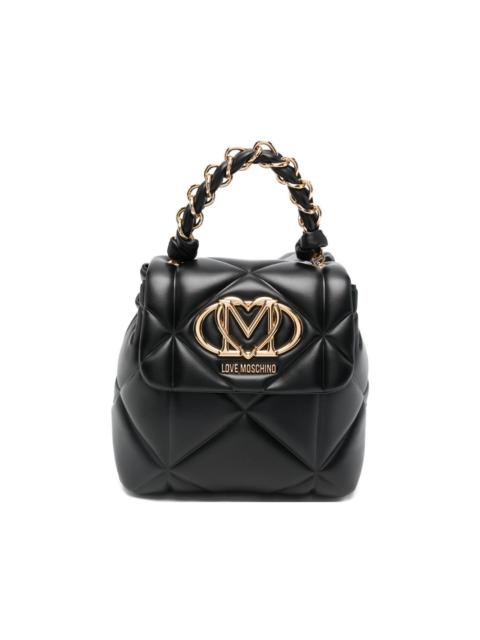 Moschino quilted logo backpack