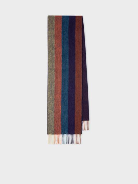 Paul Smith Muted 'Artist Stripe' Wool-Blend Scarf