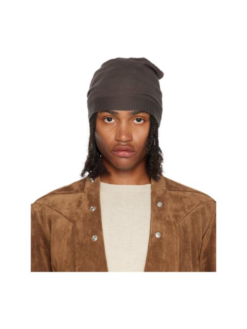 Rick Owens Gray Concordians Medium Beanie