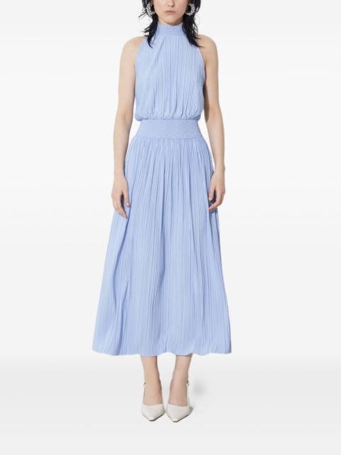 SAMSØE SAMSØE pleated high-neck midi dress