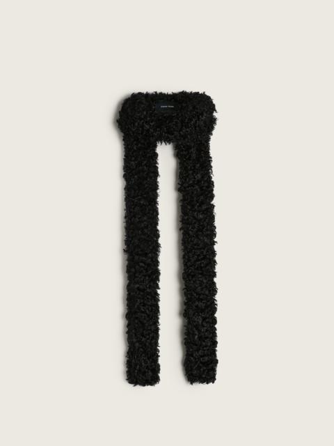 Simone Rocha Skinny Faux Fur Scarf