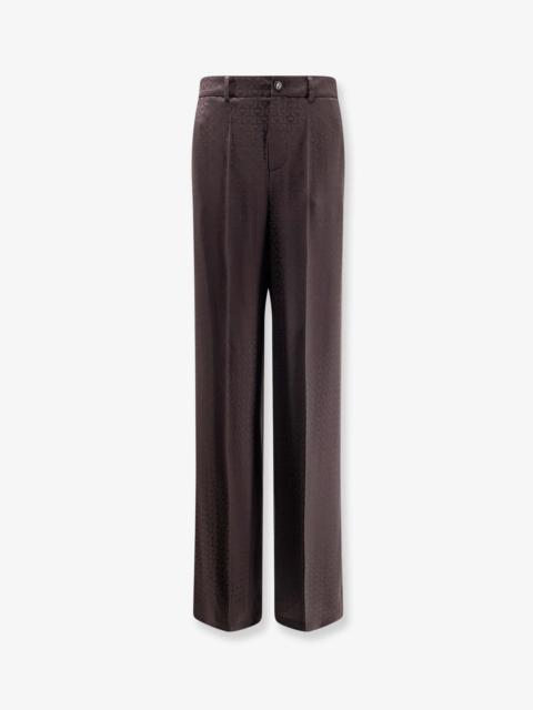 Jacquard Silk Blend Trousers