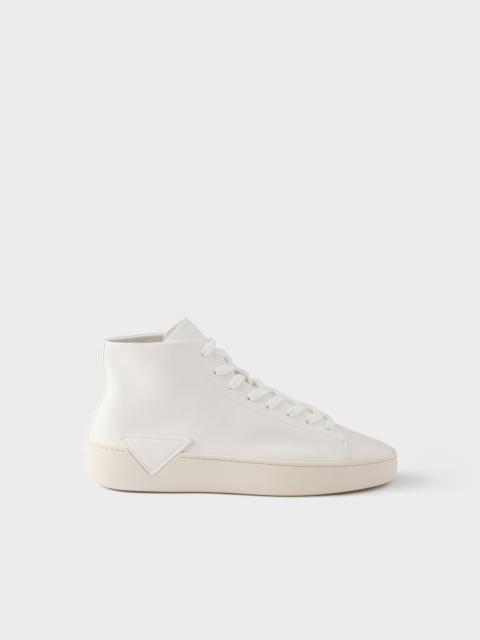 Prada High-top leather sneakers