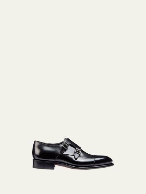 Santoni Men's Ira Double-Monk Loafers