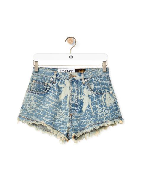 Loewe Mermaid shorts in denim