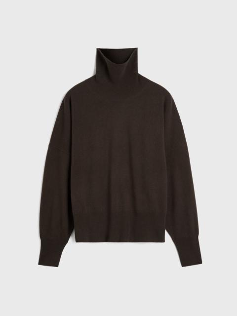 Totême Cashmere turtleneck dark brown