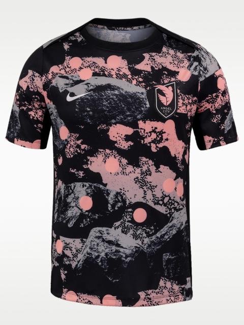 Nike Angel City FC Men's Nike NWSL Short-Sleeve Pre-Match Top