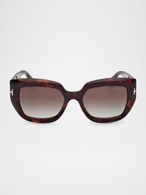 TOM FORD Saltzman Acetate Butterfly Sunglasses