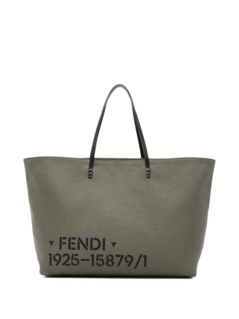 FENDI Fendi Laarge Roll Logo-print Tote Bag
