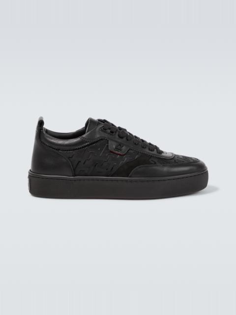 Christian Louboutin Happyrui leather-trimmed sneakers