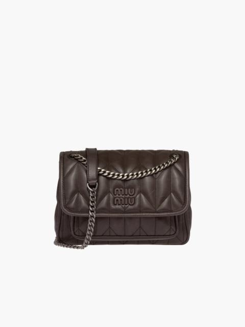 Miu Miu Shiny leather shoulder bag